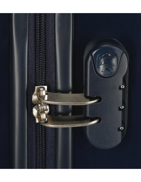 4061921 SET/2 TROLLEY  ABS 55-68CM.4R.BIA JEANS MARINO