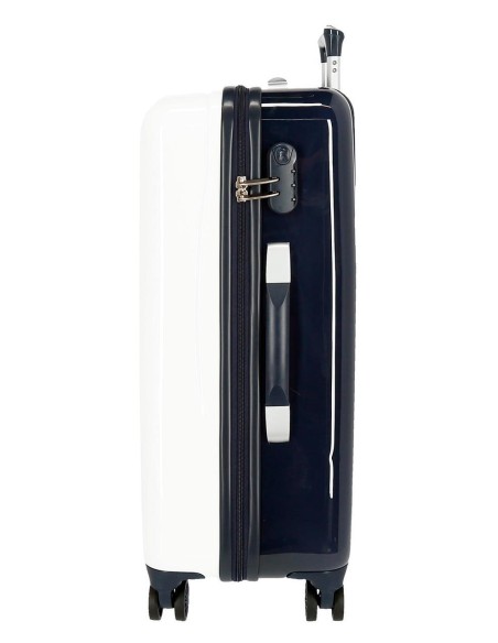 4061922 SET/2 TROLLEY  ABS 55-68CM.4R.BIA JEANS BLANCO