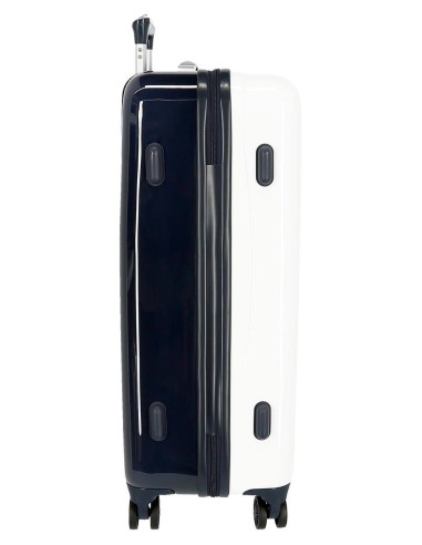 4061922 SET/2 TROLLEY  ABS 55-68CM.4R.BIA JEANS BLANCO