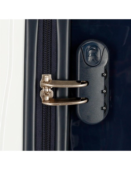 4061922 SET/2 TROLLEY  ABS 55-68CM.4R.BIA JEANS BLANCO