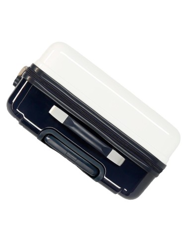 4061922 SET/2 TROLLEY  ABS 55-68CM.4R.BIA JEANS BLANCO