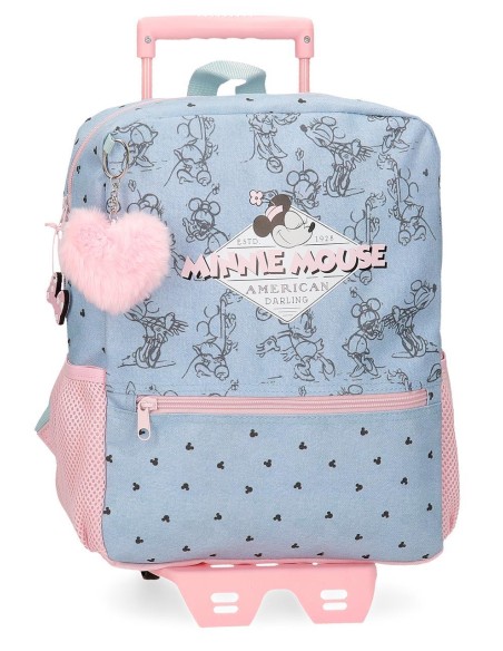 29523T1 MOCHILA ADAP. C/CARRO 33CM. MINNIE MOUSE AMERICAN 29523T1 MOCHILA ADAP. C/CARRO 33CM. MINNIE MOUSE AMERICAN