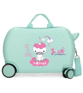 4071044 MALETA INF.ABS 4R.(2 MULTI.) 45CM.ROLL ROAD I AM UNI