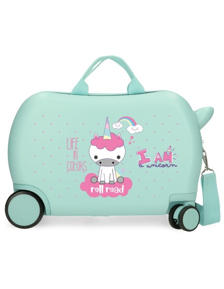 4071044 MALETA INF.ABS 4R.(2 MULTI.) 45CM.ROLL ROAD I AM UNI