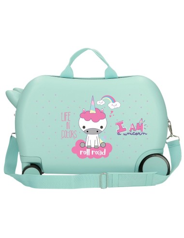 4071044 MALETA INF.ABS 4R.(2 MULTI.) 45CM.ROLL ROAD I AM UNI