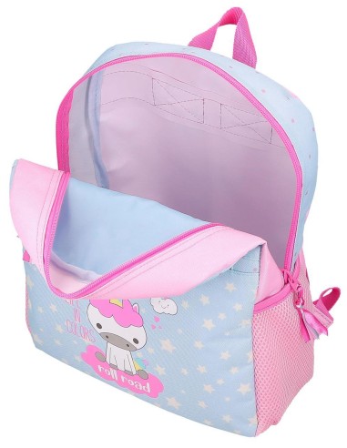 40722T2 MOCHILA ADAP.33CM C/CARRO ROLL ROAD I AM A UNICORN
