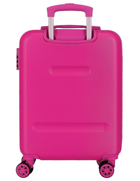 2111141 TROLLEY ABS 55CM.4R. GATO RISÓN FUCSIA