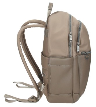7092044 MOCHILA ADAP. PORTAORD. Y TABLET PJL CHRISTINE TAUPE 2