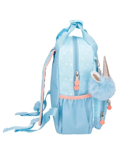 9632222 MOCHILA 28CM.ENSO MAGIC SUMMER AZUL CLARO