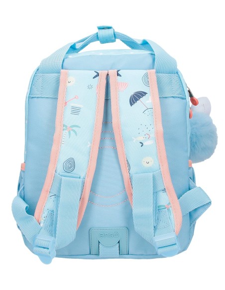 96322D2 MOCHILA ADAP. 28CM.ENSO MAGIC SUMMER AZUL CLARO