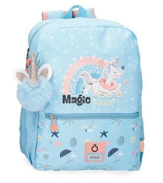 9632322 MOCHILA 33CM.ENSO MAGIC SUMMER AZUL CLARO