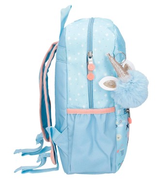 96323D2 MOCHILA ADAP. 33CM.ENSO MAGIC SUMMER AZUL CLARO 2