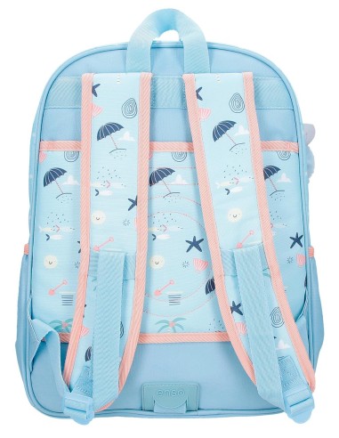 96324D2 MOCHILA ADAP.38CM.ENSO MAGIC SUMMER AZUL CLARO