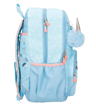 9632722 MOCHILA 44CM.ENSO MAGIC SUMMER AZUL CLARO 2