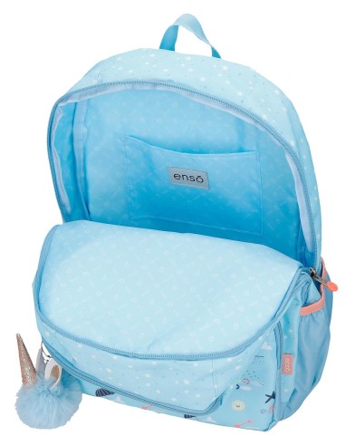 9632722 MOCHILA 44CM.ENSO MAGIC SUMMER AZUL CLARO