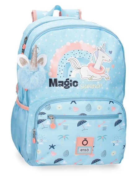 96327D2 MOCHILA ADAP. 44CM.ENSO MAGIC SUMMER AZUL CLARO 96327D2 MOCHILA ADAP. 44CM.ENSO MAGIC SUMMER AZUL CLARO