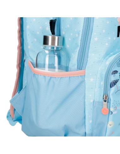96327D2 MOCHILA ADAP. 44CM.ENSO MAGIC SUMMER AZUL CLARO