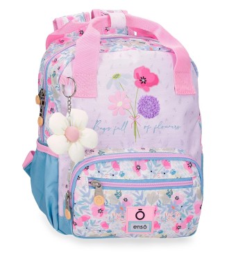 97722D1 MOCHILA ADAP, 28CM.ENSO FULL OF FLOWERS