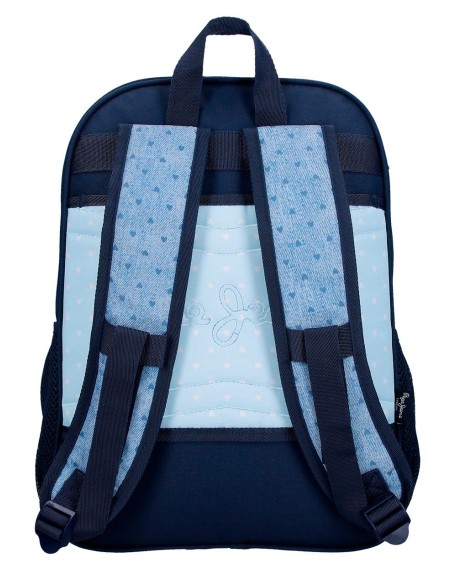 6822222 MOCHILA 40CM. 2C. PJL NONI DENIM AZUL CLARO 6822222 MOCHILA 40CM. 2C. PJL NONI DENIM AZUL CLARO