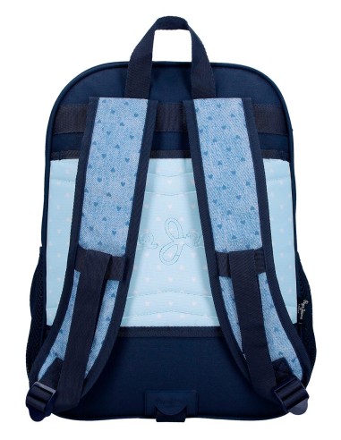 68222D2 MOCHILA ADAP.40CM. 2C. PJL NONI DENIM AZUL CLARO