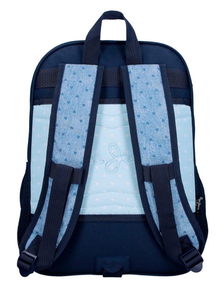 68222D2 MOCHILA ADAP.40CM. 2C. PJL NONI DENIM AZUL CLARO 68222D2 MOCHILA ADAP.40CM. 2C. PJL NONI DENIM AZUL CLARO