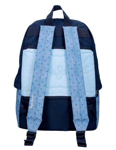 6822322 MOCHILA 42CM.PJL NONI DENIM AZUL CLARO