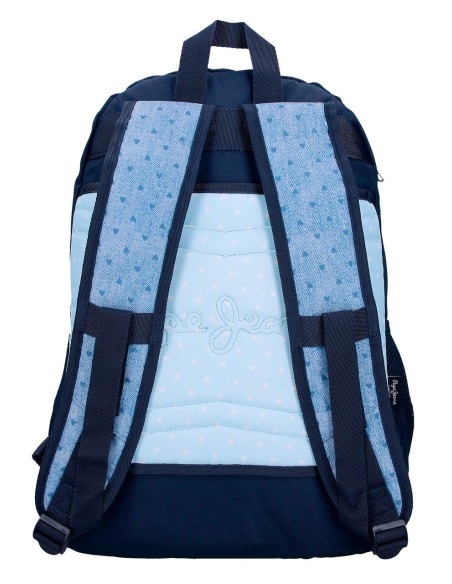 6822522 MOCHILA 44CM. 2C.PJL NONI DENIM AZUL CLARO