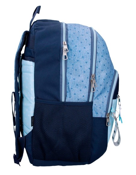 68225D2 MOCHILA ADAP. 44CM. 2C.PJL NONI DENIM AZUL CLARO