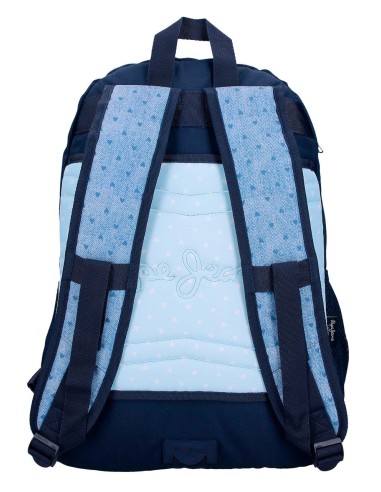 68225D2 MOCHILA ADAP. 44CM. 2C.PJL NONI DENIM AZUL CLARO