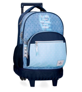 6822922 MOCHILA COMPACT 2R PJL NONI DENIM AZUL CLARO