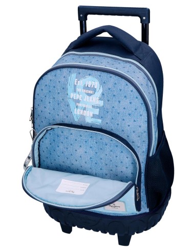 6822922 MOCHILA COMPACT 2R PJL NONI DENIM AZUL CLARO