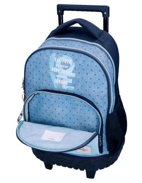 6822922 MOCHILA COMPACT 2R PJL NONI DENIM AZUL CLARO
