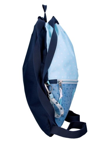 6823822 GYM SAC C/ CREMALLERA PJL NONI DENIM AZUL CLARO