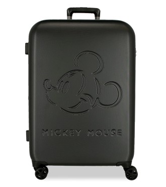 5418821 TROLLEY ABS 70CM. C/EXT. 4R. MICKEY GOOD TRIP NEGRO