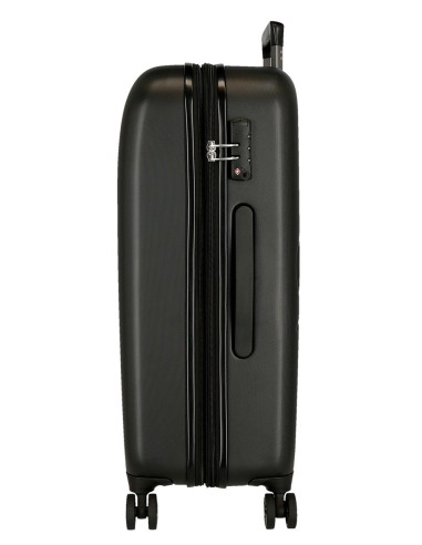 5418821 TROLLEY ABS 70CM. C/EXT. 4R. MICKEY GOOD TRIP NEGRO