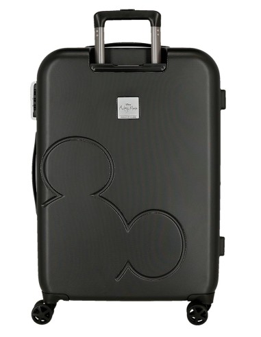 5418821 TROLLEY ABS 70CM. C/EXT. 4R. MICKEY GOOD TRIP NEGRO
