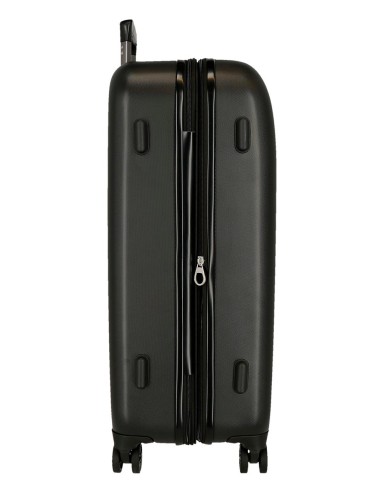 5418821 TROLLEY ABS 70CM. C/EXT. 4R. MICKEY GOOD TRIP NEGRO