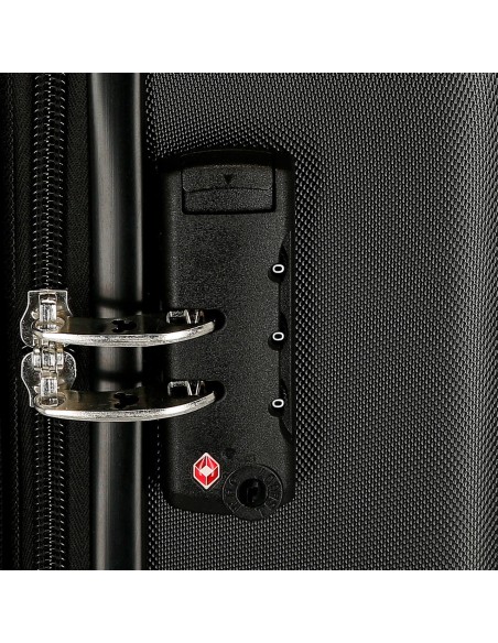 5418821 TROLLEY ABS 70CM. C/EXT. 4R. MICKEY GOOD TRIP NEGRO