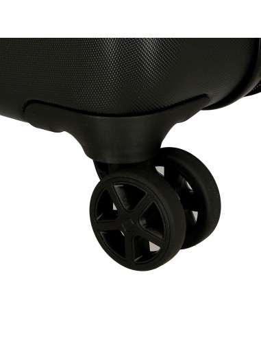 5418821 TROLLEY ABS 70CM. C/EXT. 4R. MICKEY GOOD TRIP NEGRO