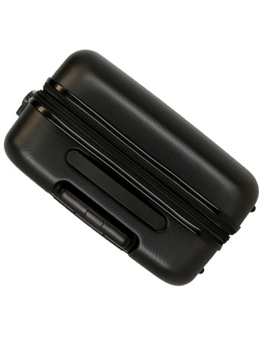 5418821 TROLLEY ABS 70CM. C/EXT. 4R. MICKEY GOOD TRIP NEGRO