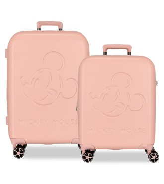 5419522 SET/2 TROLLEY ABS 55-70CM. 4R. MICKEY GOOD TRIP