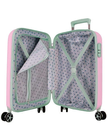 5438522 TROLLEY ABS 55CM.4R. MICKEY CRAZY TRIP ROSA