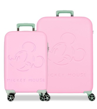 5439522 SET/2 TROLLEY ABS 55-65CM. 4R. MICKEY CRAZY TRIP ROS