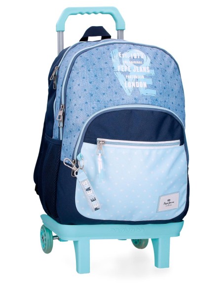 68225T2 MOCHILA ADAP.44CM.2C.C/CARRO PJL NONI DEMIN AZUL C 68225T2 MOCHILA ADAP.44CM.2C.C/CARRO PJL NONI DEMIN AZUL C
