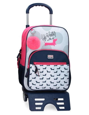 48723T2 MOCHILA ADAP. 38CM C/CARRO ROLL ROAD TECKEL