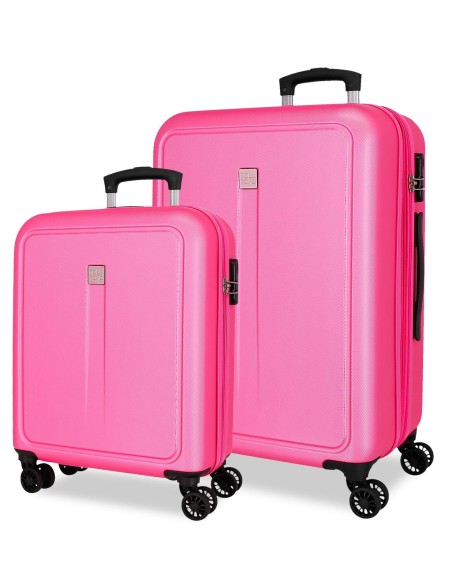 506952E SET/2 TROLLEY ABS 55-65CM.4R.CAMBOYA ROSA CLARO 506952E SET/2 TROLLEY ABS 55-65CM.4R.CAMBOYA ROSA CLARO