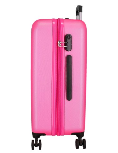 506952E SET/2 TROLLEY ABS 55-65CM.4R.CAMBOYA ROSA CLARO