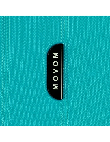 531846C SET/3 TROLLEY ABS 55-68-78CM. C/EXP 4R.WOOD TURQUESA