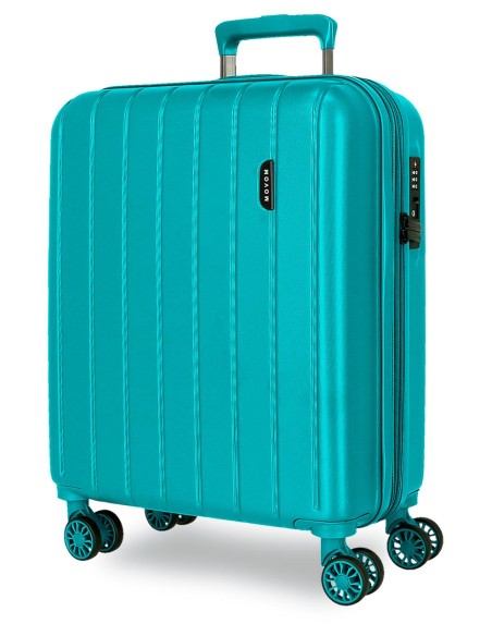 531866C TROLLEY ABS 55CM.4R.C/EXP.WOOD TURQUESA VERDE