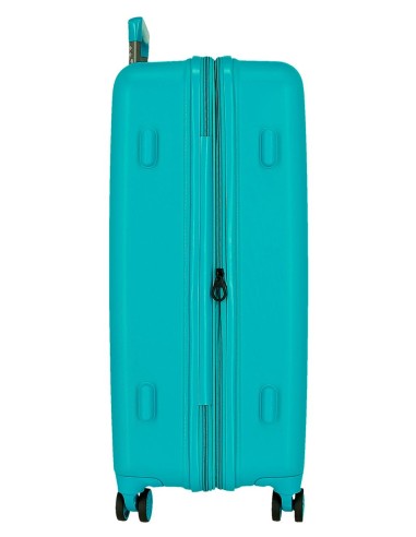 531896C SET/2 TROLLEY ABS 55-65CM.4R.C/EXP.WOOD TURQUESA VER